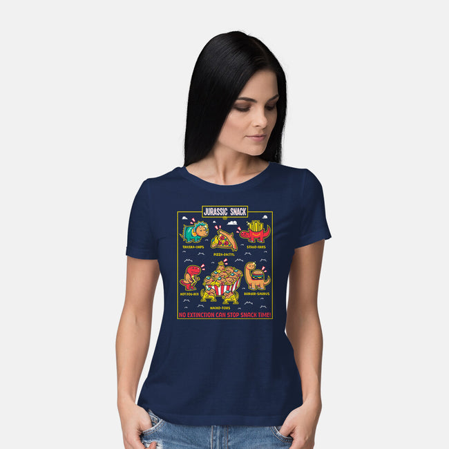 Jurassic Snack-Womens-Basic-Tee-krisren28