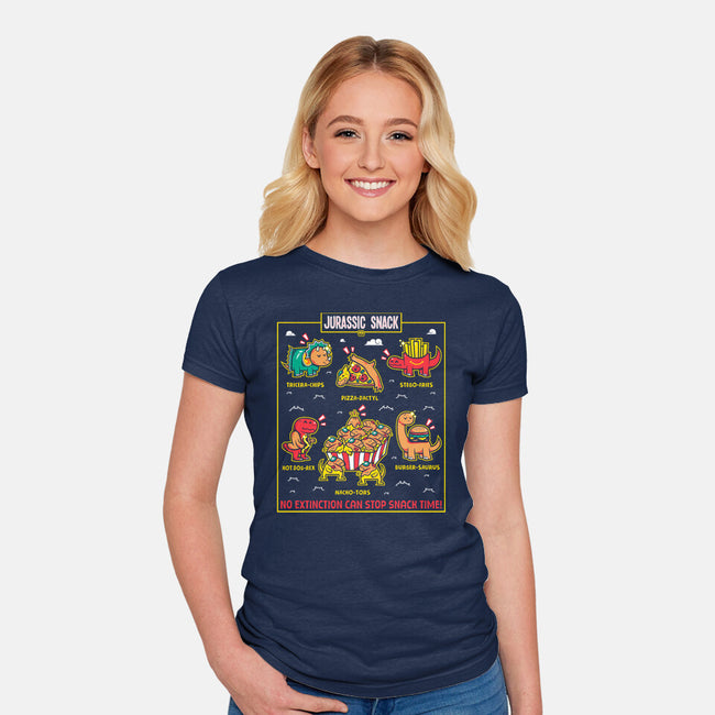 Jurassic Snack-Womens-Fitted-Tee-krisren28
