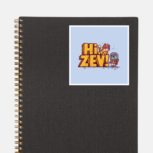 Hi Zev-None-Glossy-Sticker-kg07