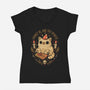 Forget AI Ask The Spirits-Womens-V-Neck-Tee-eduely