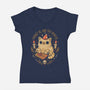 Forget AI Ask The Spirits-Womens-V-Neck-Tee-eduely