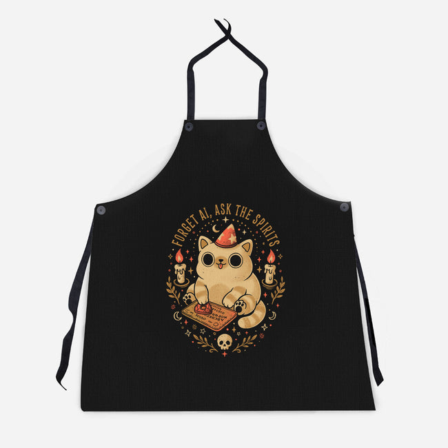 Forget AI Ask The Spirits-Unisex-Kitchen-Apron-eduely