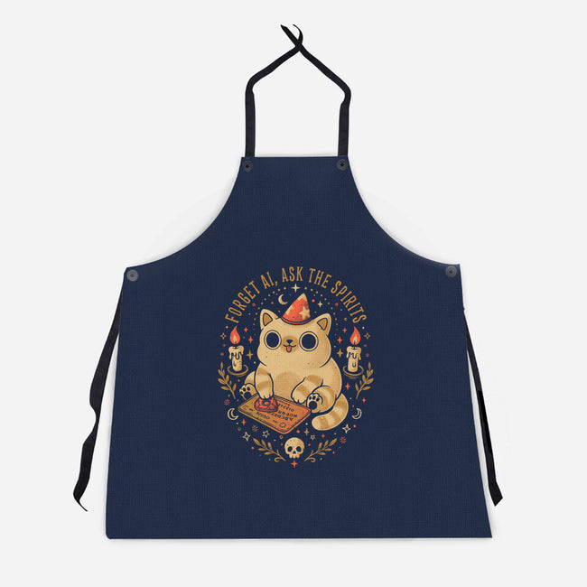 Forget AI Ask The Spirits-Unisex-Kitchen-Apron-eduely