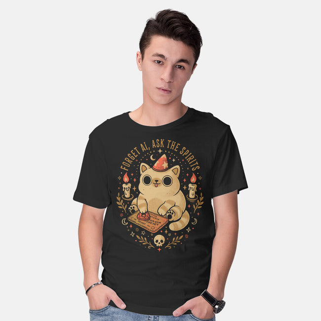 Forget AI Ask The Spirits-Mens-Basic-Tee-eduely