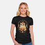 Forget AI Ask The Spirits-Womens-Fitted-Tee-eduely