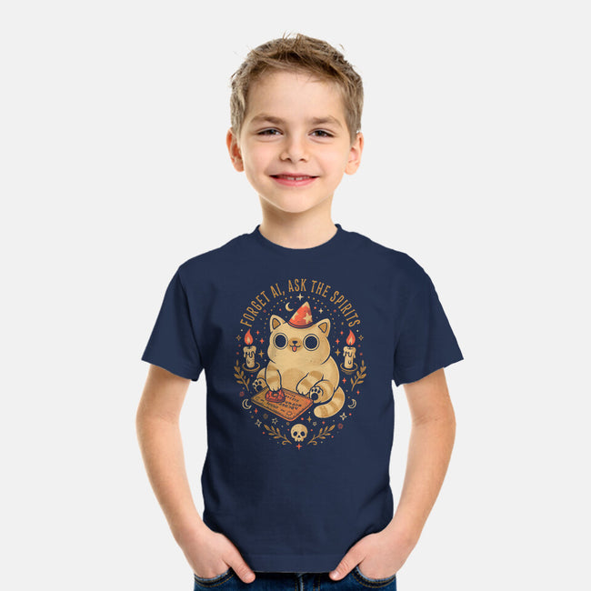 Forget AI Ask The Spirits-Youth-Basic-Tee-eduely