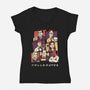 Office Colleagues-Womens-V-Neck-Tee-P1yu5h