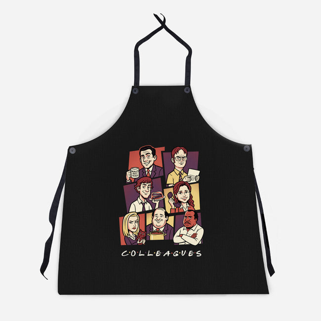Office Colleagues-Unisex-Kitchen-Apron-P1yu5h