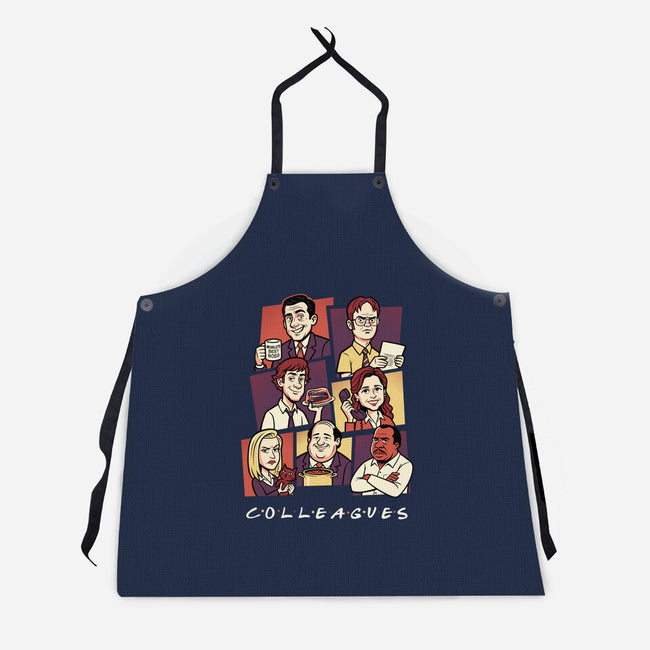 Office Colleagues-Unisex-Kitchen-Apron-P1yu5h