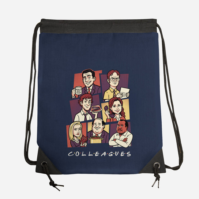 Office Colleagues-None-Drawstring-Bag-P1yu5h
