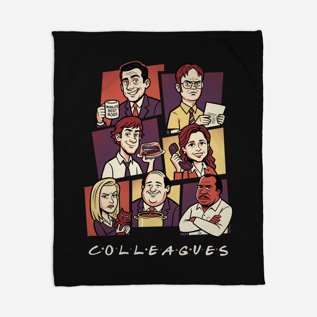 Office Colleagues-None-Fleece-Blanket-P1yu5h