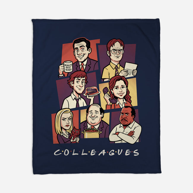 Office Colleagues-None-Fleece-Blanket-P1yu5h