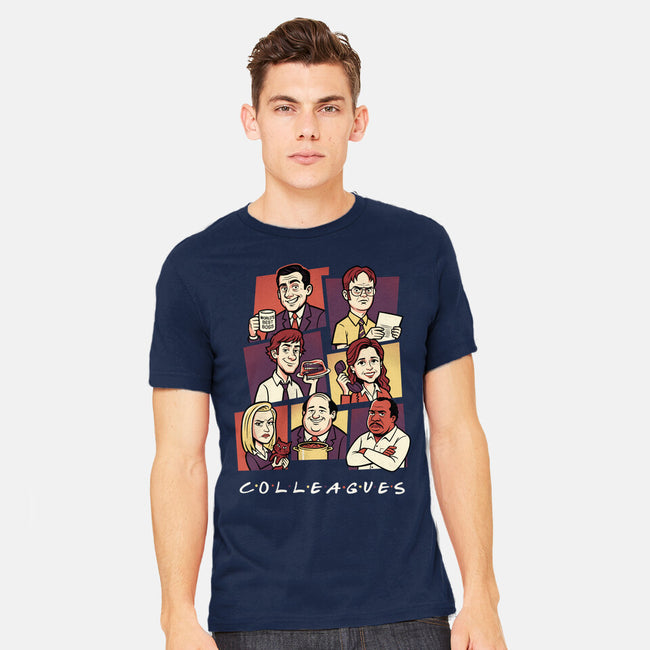 Office Colleagues-Mens-Heavyweight-Tee-P1yu5h