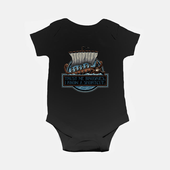 Shortcut Took 10 Years-Baby-Basic-Onesie-glitchygorilla