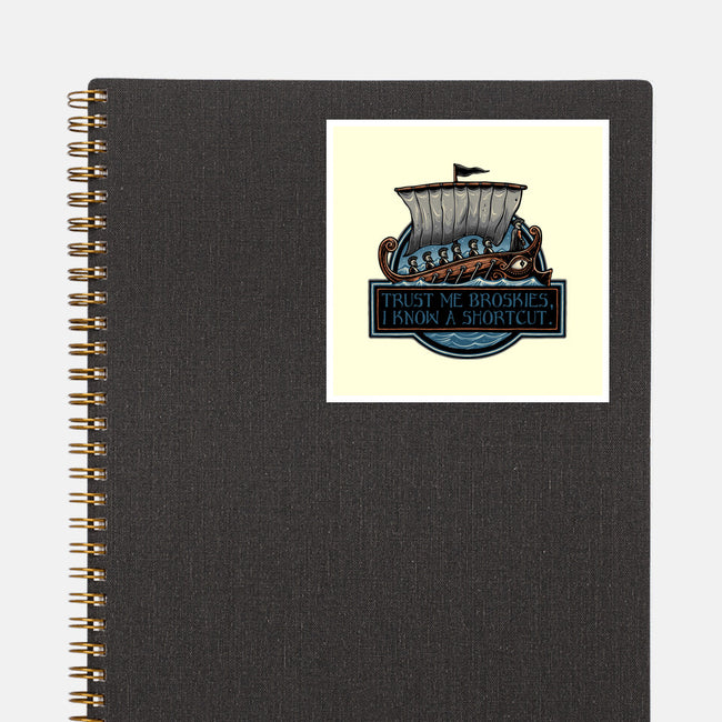 Shortcut Took 10 Years-None-Glossy-Sticker-glitchygorilla