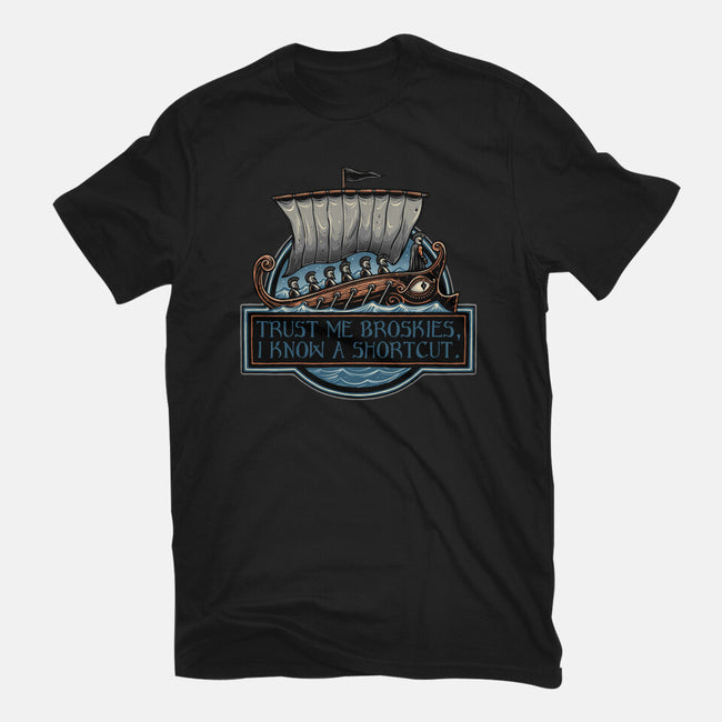 Shortcut Took 10 Years-Mens-Heavyweight-Tee-glitchygorilla
