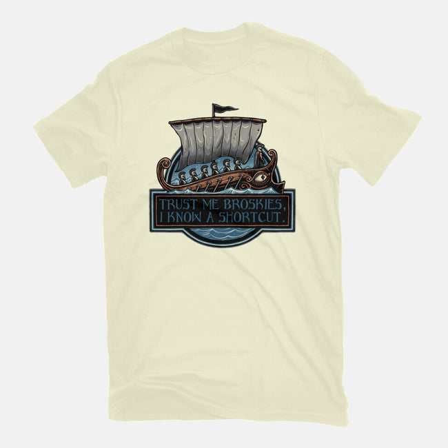 Shortcut Took 10 Years-Mens-Basic-Tee-glitchygorilla