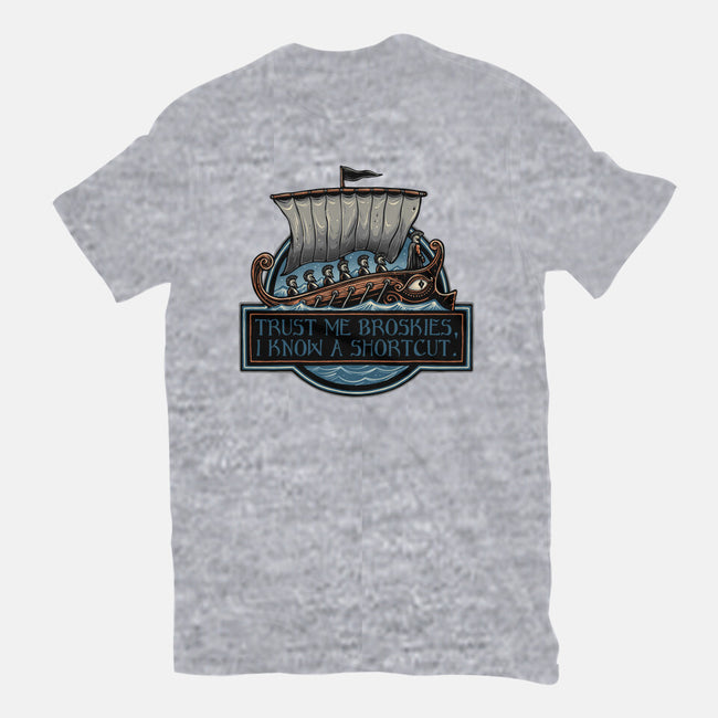 Shortcut Took 10 Years-Womens-Basic-Tee-glitchygorilla