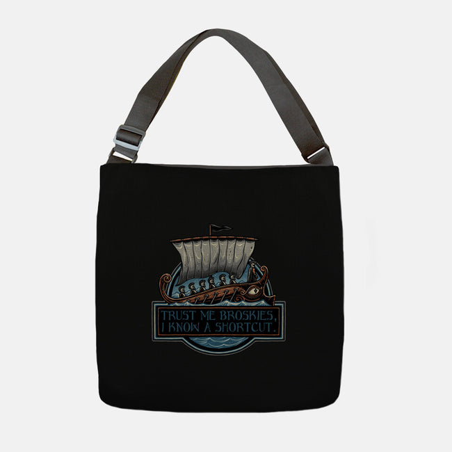 Shortcut Took 10 Years-None-Adjustable Tote-Bag-glitchygorilla