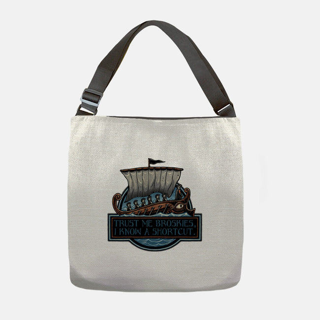 Shortcut Took 10 Years-None-Adjustable Tote-Bag-glitchygorilla