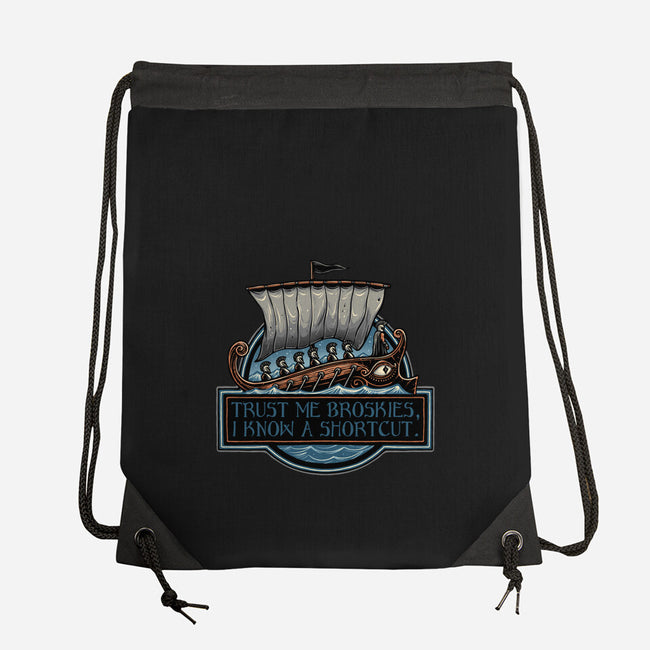 Shortcut Took 10 Years-None-Drawstring-Bag-glitchygorilla