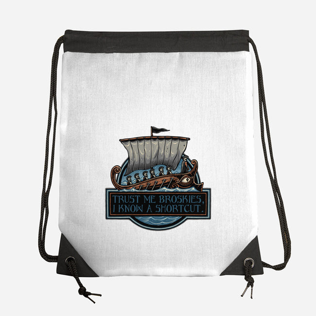 Shortcut Took 10 Years-None-Drawstring-Bag-glitchygorilla