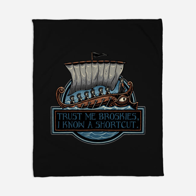 Shortcut Took 10 Years-None-Fleece-Blanket-glitchygorilla