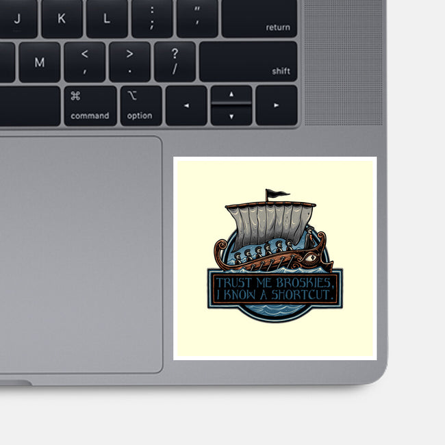 Shortcut Took 10 Years-None-Glossy-Sticker-glitchygorilla