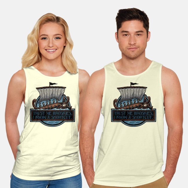 Shortcut Took 10 Years-Unisex-Basic-Tank-glitchygorilla