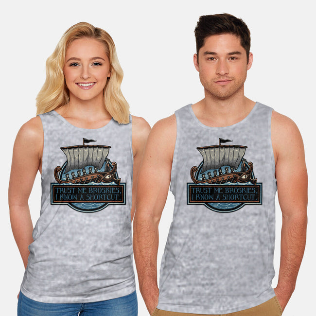 Shortcut Took 10 Years-Unisex-Basic-Tank-glitchygorilla