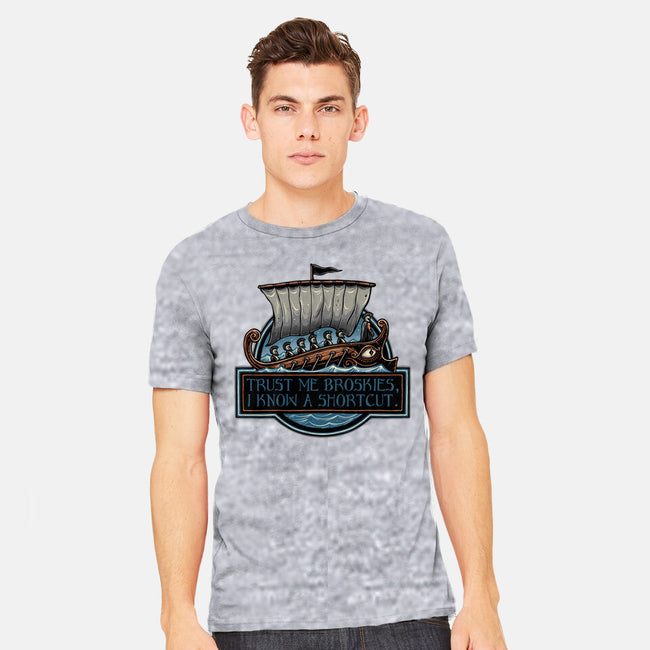 Shortcut Took 10 Years-Mens-Heavyweight-Tee-glitchygorilla