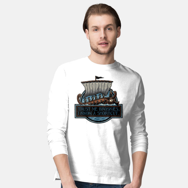 Shortcut Took 10 Years-Mens-Long Sleeved-Tee-glitchygorilla