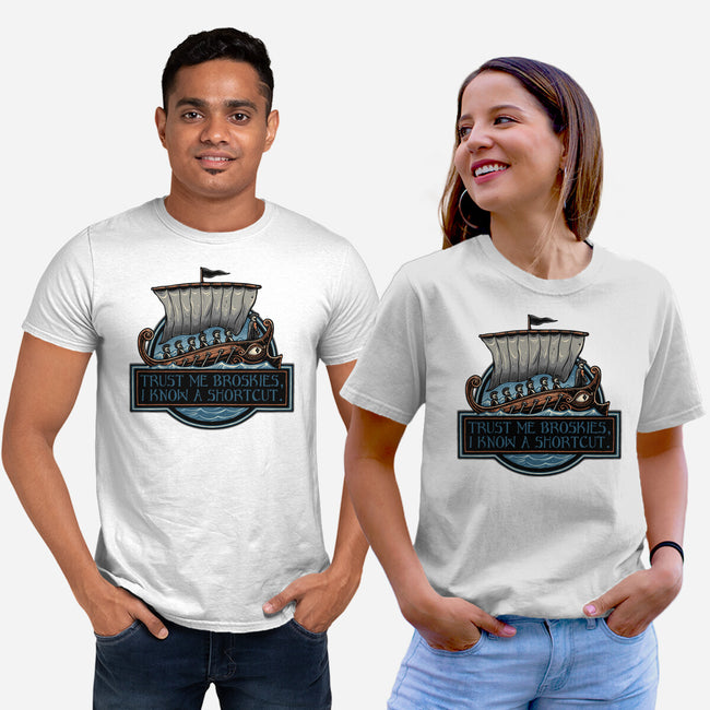 Shortcut Took 10 Years-Unisex-Basic-Tee-glitchygorilla