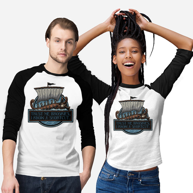 Shortcut Took 10 Years-Unisex-Baseball-Tee-glitchygorilla