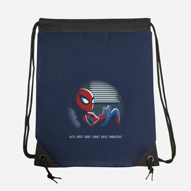 With Great Books Comes Great Knowledge-None-Drawstring-Bag-Popnotic