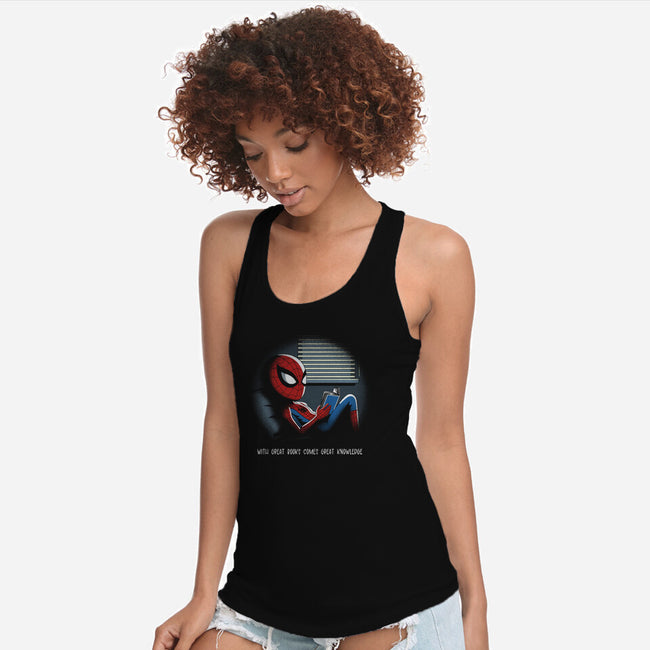 With Great Books Comes Great Knowledge-Womens-Racerback-Tank-Popnotic