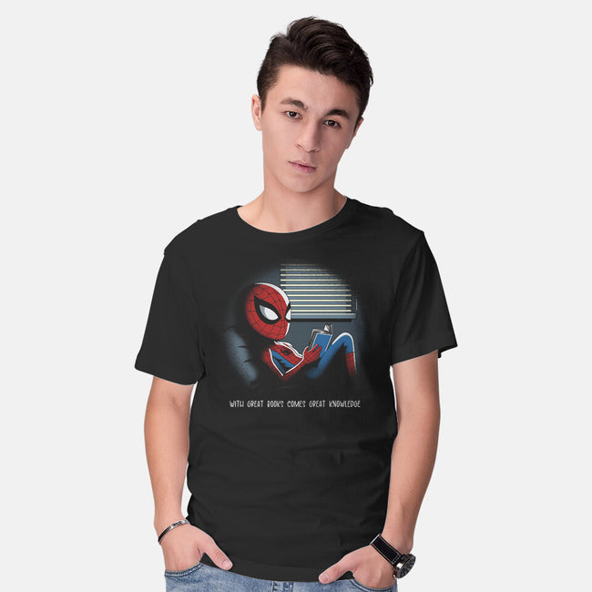 With Great Books Comes Great Knowledge-Mens-Basic-Tee-Popnotic