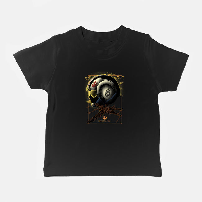 X-Wing Knight Night Sky-Baby-Basic-Tee-Astrobot Invention