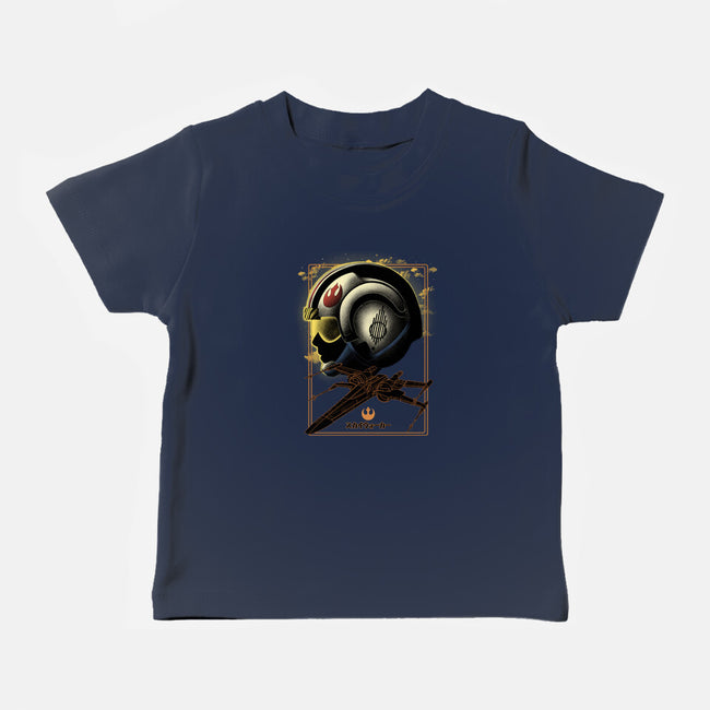 X-Wing Knight Night Sky-Baby-Basic-Tee-Astrobot Invention