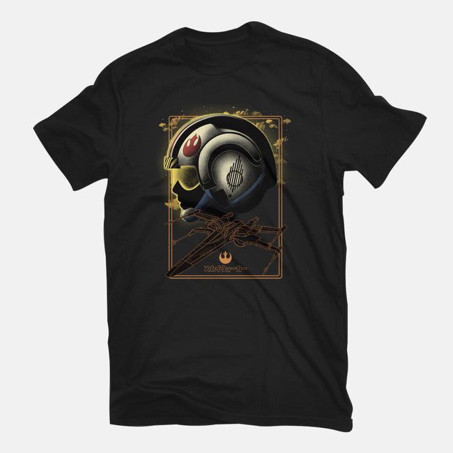 X-Wing Knight Night Sky-Mens-Premium-Tee-Astrobot Invention