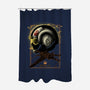 X-Wing Knight Night Sky-None-Polyester-Shower Curtain-Astrobot Invention