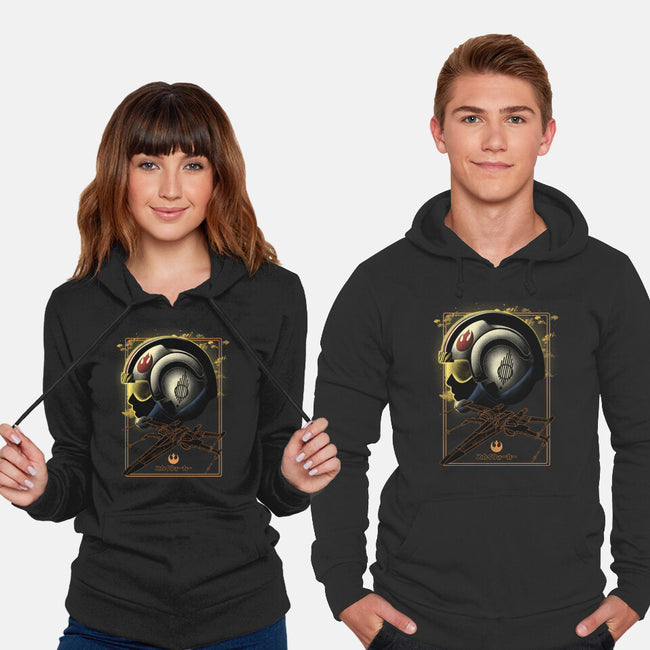 X-Wing Knight Night Sky-Unisex-Pullover-Sweatshirt-Astrobot Invention