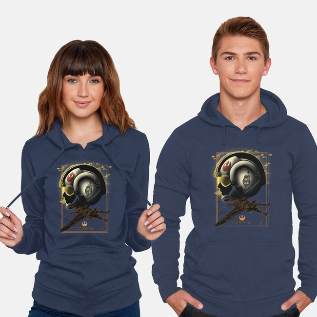 X-Wing Knight Night Sky-Unisex-Pullover-Sweatshirt-Astrobot Invention