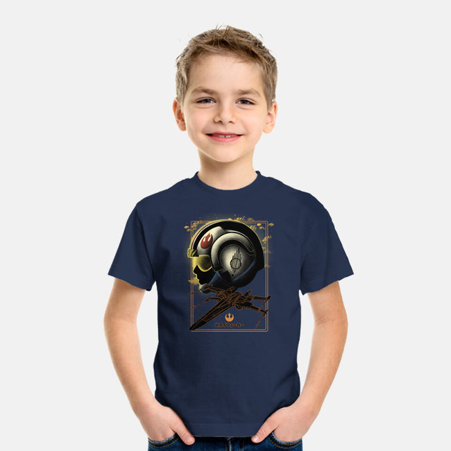 X-Wing Knight Night Sky-Youth-Basic-Tee-Astrobot Invention
