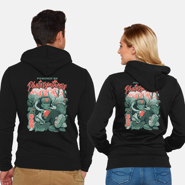 Powered By Photosynthesis-Unisex-Zip-Up-Sweatshirt-Bruno Mota