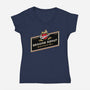 Princess Genuine Donut-Womens-V-Neck-Tee-NMdesign