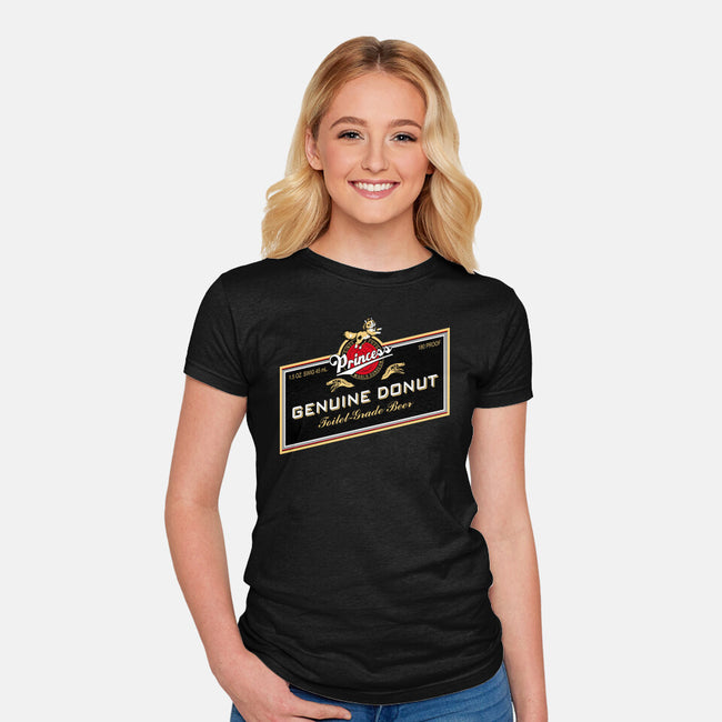 Princess Genuine Donut-Womens-Fitted-Tee-NMdesign
