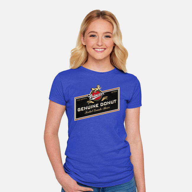Princess Genuine Donut-Womens-Fitted-Tee-NMdesign