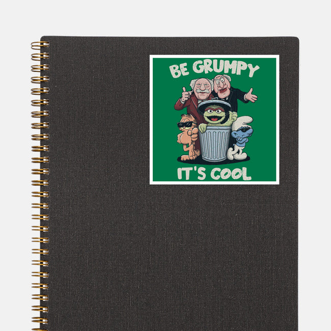 Be Grumpy It's Cool-None-Glossy-Sticker-NMdesign