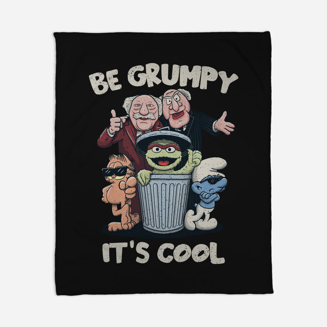 Be Grumpy It's Cool-None-Fleece-Blanket-NMdesign